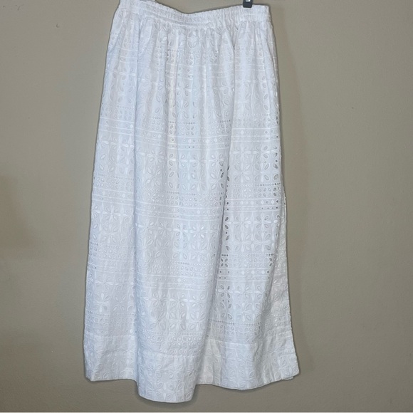 j.crew eyelet lace white maxi skirt - Picture 4 of 4